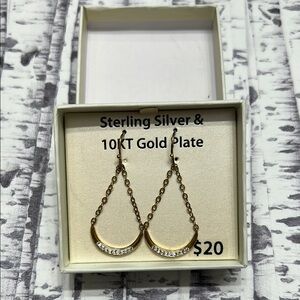 Gold and Silver Plated Earrings
